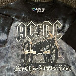 Liquid Blue AC/DC Tie Dye Shirt Size 2XL